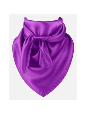 Purple Satin Wild Rag 35x35 Western Cowboy Cowgirl Rodeo Scarf Bandana